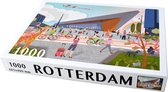 Rotterdam Puzzel - Cartoon Centraal Station - 1000 Stukjes