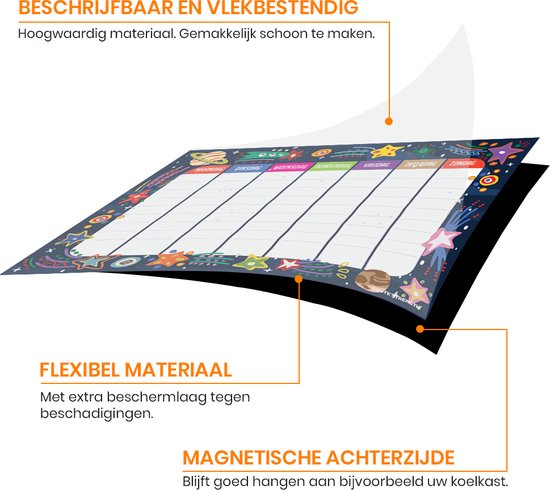 Djeco Weekplanner Magneetbord 'Mijn Week' - De Speelgoedwinkel Djeco Weekplanner Magneetbord 'Mijn Week' - De Speelgoedwinkel