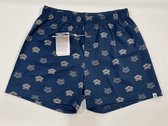 Woody losse boxershort jongens - blauw - wasbeer all-over print - 212-2-QLB-Z/933 - maat 152