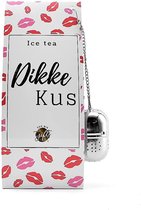 Ice Tea Pakket-Dikke Kus- Valentijn- Valentijnsdag- losse thee- spekjes- thee ei -verjaardag-glas-cadeauverpakking-ingepakt