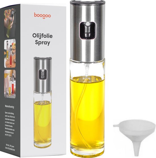 BooGoo® - Olijfolie Sprayer deluxe - Olijfolie Fles Verstuiver voor Keuken - Cooking Spray - Oliespray - Bbq Accesoires - Oliefles - Bakspray