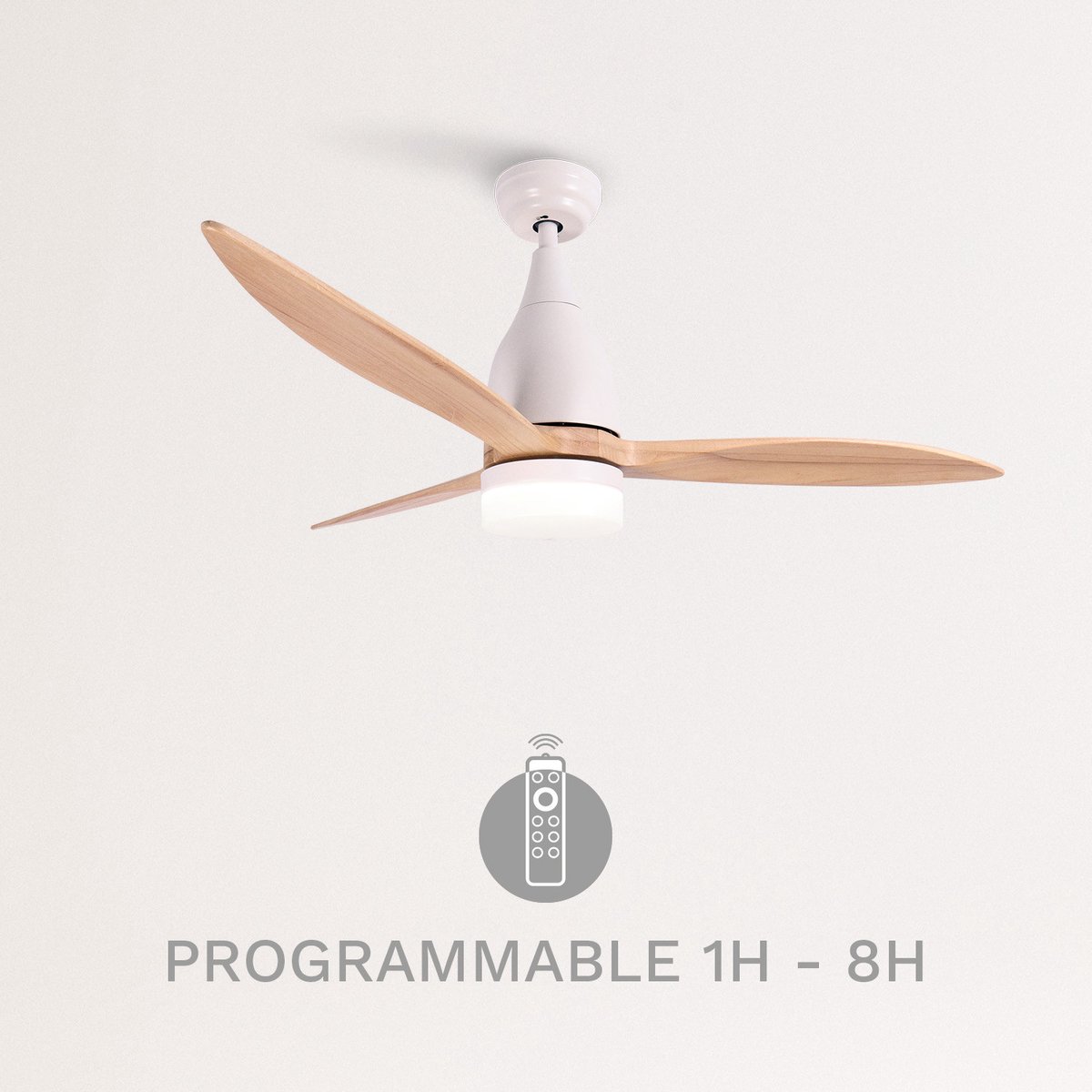 Ventilador de Teto Ultrasilencioso CREATE Windlight Cup DC | Luz