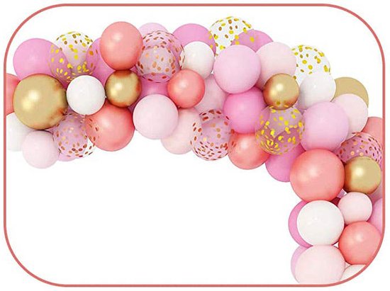 Ballon Arche Anniversaire Décorations Baby Shower - Saumon Or Rose