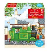 Farmyard Tales Poppy and Sam- Poppy and Sam's Book and 3 Jigsaws: Trains