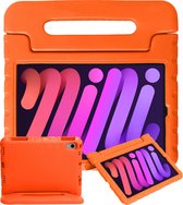 iPad Mini 6 Hoes Kinder Hoesje Kids Case - iPad Mini 6 Hoesje Kindvriendelijk Shockproof Cover - Oranje