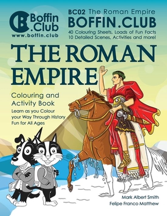 Boffin Club-The Roman Empire Colouring and Activity Book - cover