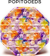 Pop It Fidget Toys - unieke Popits | Popitgoeds | Speelgoed | Gezien op TikTok | Diverse varianten | Purple Orange Flower