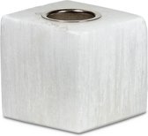 Seleniet kubus kaarshouder — 5x5x4.5cm