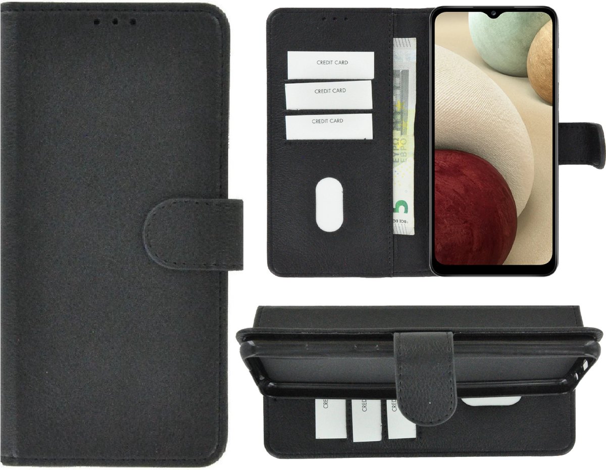 Geschikt voor Samsung Galaxy A13 5G Hoesje - Book Case Wallet Zwart Cover