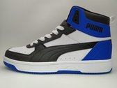 PUMA Rebound JOY Unisex Sneakers - White/Black/Royal - Maat 42