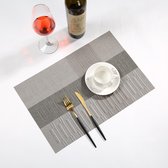 Duurzame Placemats 6 Stuks - Hittebestendig - Makkelijk schoon - Fijngeweven PVC - 30 x 45cm 3