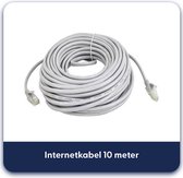 Internetkabel 10 meter - CAT5e UTP kabel RJ45 - Grijs