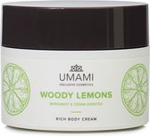 UMAMI woody lemons rich body cream 250ml