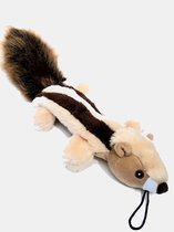 Abany quality design - SALE - eekhoorn cute - pluche - met piep - hoge acceptatie - 40 x 7 x 7 cm - hondenspeelgoed - hond - speelgoed - puppy - leuk speelgoed hond - apporteren - volwassen hond