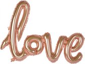 Folieballon "Love" Rose gold 65x119 cm