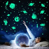 BOTC Muurstickers - Glow in the Dark Sterren - 849 stuks - Kinderkamer - Zelfklevend - Lichtgevend - Sterrenhemel