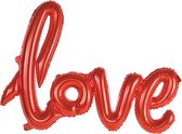 Folieballon "Love" Rood 65x119 cm | Valentijnsdag