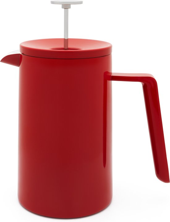 Leopold Vienna San Marco French Press Cafetière - 1L - Rood