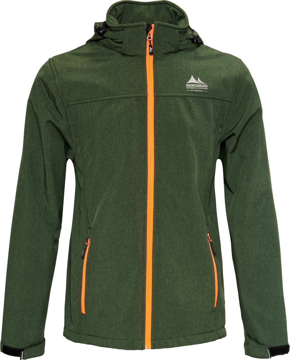 Nordberg Mats Softshell Outdoor Zomerjas Heren Melange Groen
