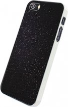 Apple iPhone 5/5s/SE Hoesje - Xccess - Glitter Serie - Hard Kunststof Backcover - Zwart - Hoesje Geschikt Voor Apple iPhone 5/5s/SE