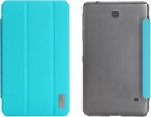 Samsung Galaxy Tab 4 8.0 Hoes - Rock - New Elegant Serie - Hard Kunststof Bookcase - Turquoise - Hoes Geschikt Voor Samsung Galaxy Tab 4 8.0
