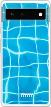 6F hoesje - geschikt voor Google Pixel 6 -  Transparant TPU Case - Blue Pool #ffffff