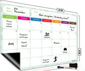 Brute Strength - Magnetisch Weekplanner whiteboard (8) - 53 x 34 cm - Planbord - Familieplanner - Gezinsplanner - To Do Planner - Planner voor kinderen