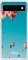 6F hoesje - geschikt voor Google Pixel 6 -  Transparant TPU Case - Air Balloons #ffffff