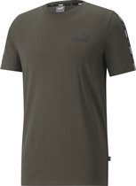 PUMA Essentials+ Tape Tee Heren T-Shirt - Maat S