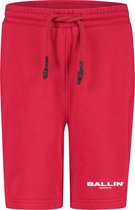 Ballin Amsterdam -  Jongens Slim Fit    Korte Broek  - Rood - Maat 164