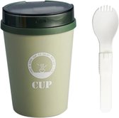 UrbanGoods - Duurzame herbruikbare eco Lunchbox - vriendelijke tarwe stro soep cup - mok - lunch - Microwavable Soep Container  500 ML - Isoleer lunchpot - Yoghurt beker muesli - Soep beker t