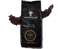 Aroma Club - Koffiebonen 1KG - No. 2 Smooth James - Koffie Intensiteit 3/5 - Espresso & Lungo