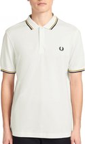 Fred Perry - Twin Tipped Shirt - Witte Polo - L - Wit
