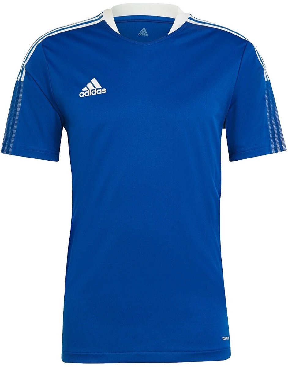 adidas - Tiro 21 Training Jersey - Voetbalshirt - L - Blauw