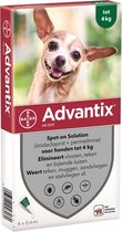 Bayer Advantix Vlooien & Teken Pipetten - Hond tot 4Kg - 6 stuks