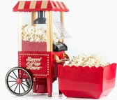 InnovaGoods® Popcorn Maker - Sweet & Pop Times 1200W - Popcorn -  Hetelucht Popcorn Maker - Popcornmachine - Vintage Design - Rood