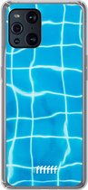 6F hoesje - geschikt voor OPPO Find X3 Pro -  Transparant TPU Case - Blue Pool #ffffff