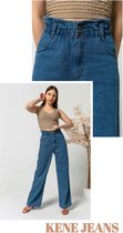 Dames jeans hoge taille met elastiek maat M 42