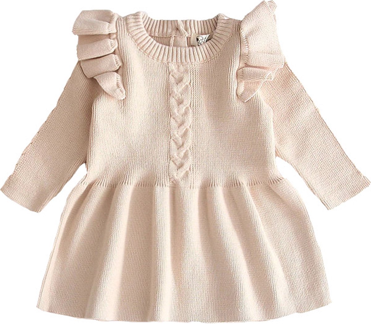 Baby Garden gebreide baby jurk Creme maat 92