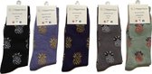 Hipperboo® 5 Paar Bamboe Sokken | Maat 36-41 | Dames sokken | Kleurenmix B | Bamboe Kousen