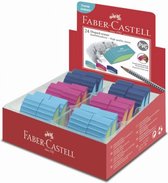 Faber-Castell gum - Bicolor - display 24 stuks - assorti kleuren - FC-183049