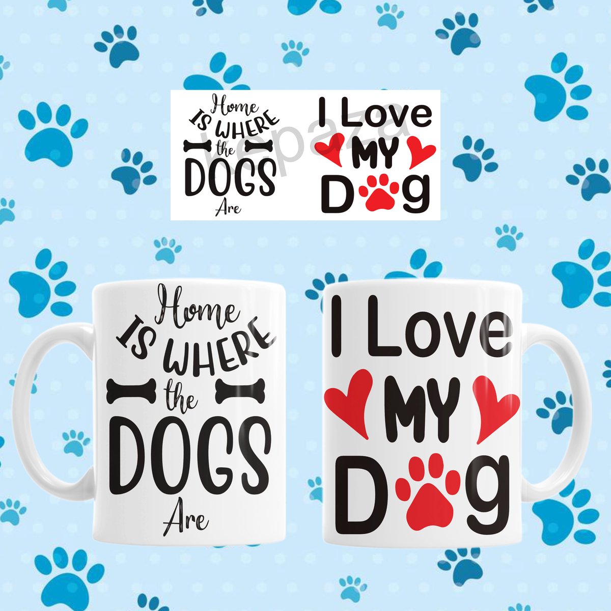 Mok Home is where the dogs are (I Love my dog/s)