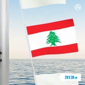 Vlaggetje Libanon 20x30cm