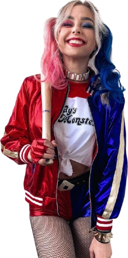 Populair Toneelschrijver Verwaand Kostuum lijken op Harley Quinn van Suicide Squad voor vrouwen Superhelden -  ... | bol.com