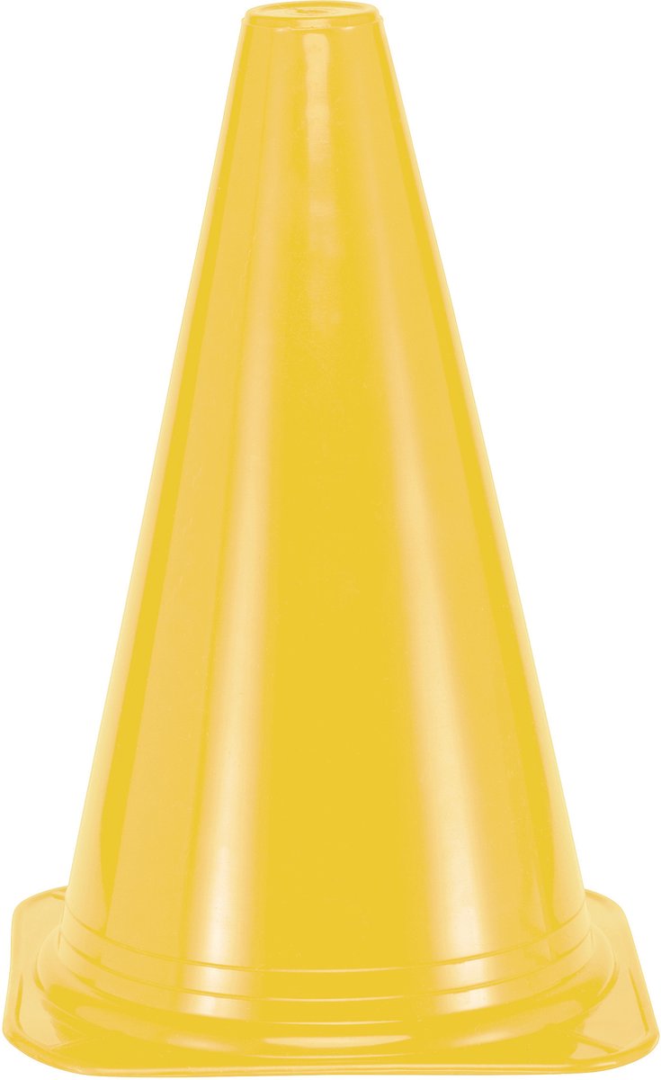 Markeerkegel 23cm (9") Geel Set 10 stuks