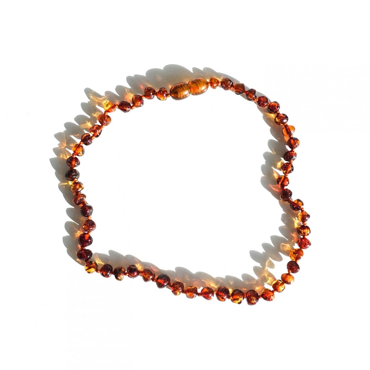 Goedkoopste Natuurlijke Barnsteen Babyketting – Cognac