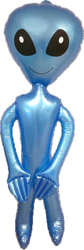 Opblaasbare Alien - Inflatables - 150cm - Blauw | bol.com