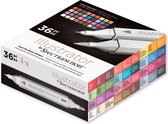 Spectrum Noir Illustrator 36 Pennen Set - Colour Essentials