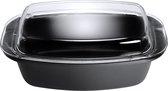 Hoofdbraadslede Pic (gegoten aluminium, 5,2 liter, incl. Glazen deksel / braadpan, inductie) zwart