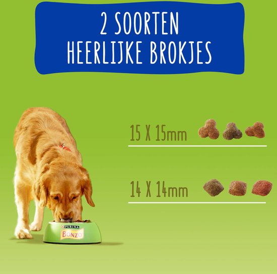 Bonzo Droog Senior - Hondenvoer Droogvoer - Kip & Groenten - 15 kg - Bonzo